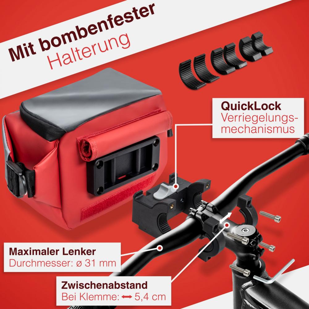 Valkental Lenkertasche 3in1 rot