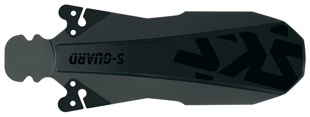SKS S-Guard Schutzblech schwarz, flexibler, leichter Spritzschutz für MTB & Rennrad, einfache Sattelmontage.
