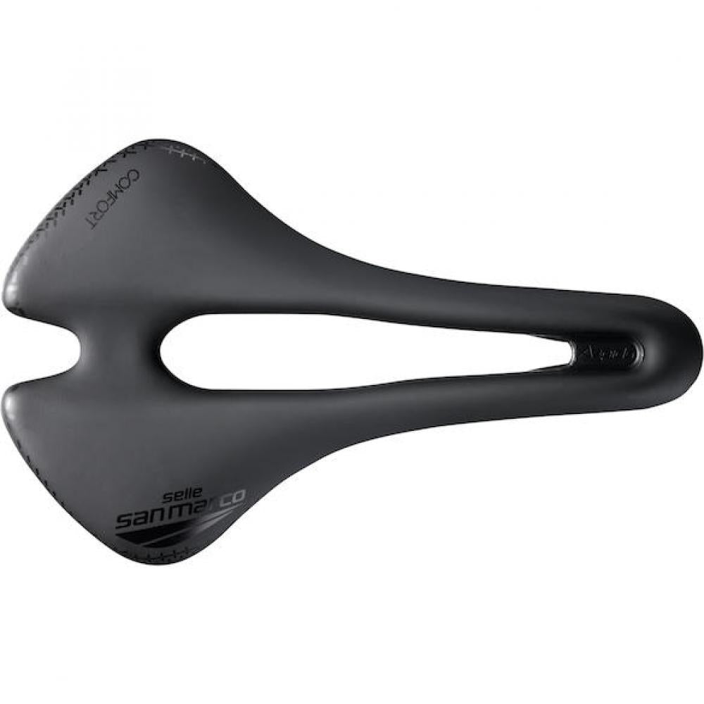 Selle San Marco Sattel Aspide Short Comfort Dynamic 155 x 250 mm Schwarz - maximaler Komfort