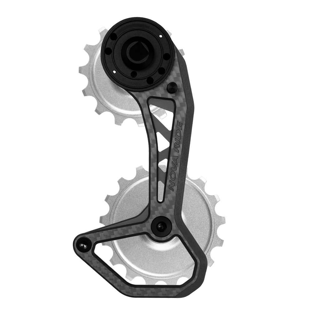 Nova Ride CCD EVO S 12s Schaltwerkskäfig Silber - SRAM AXS Oversized Pulley Wheels
