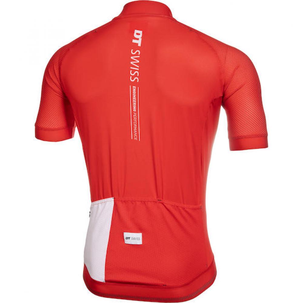 DT Swiss Trikot New Road rot S Rot - leichtes, atmungsaktives Bike-Trikot