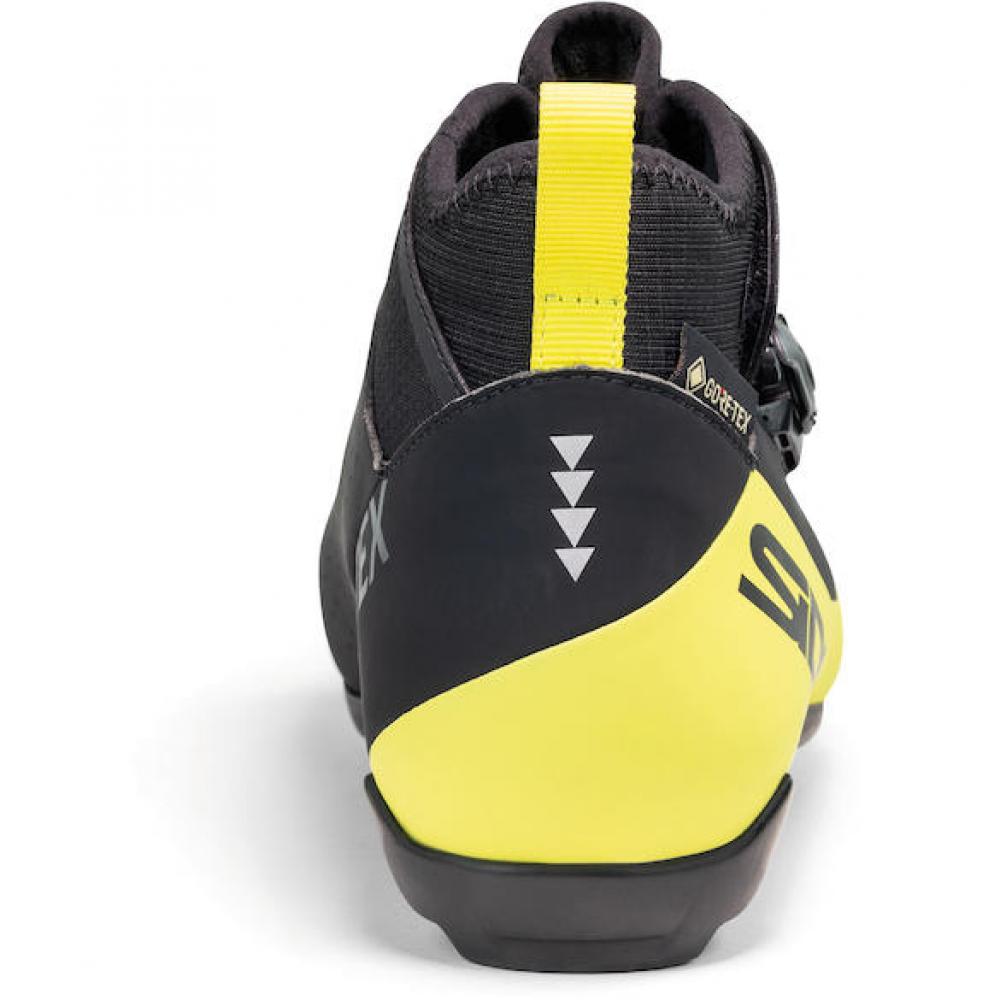 Sidi MTB Hiemx black/yellow neon 2025 42 Schwarz/gelb - winterfester MTB-Schuh mit Gore-Tex