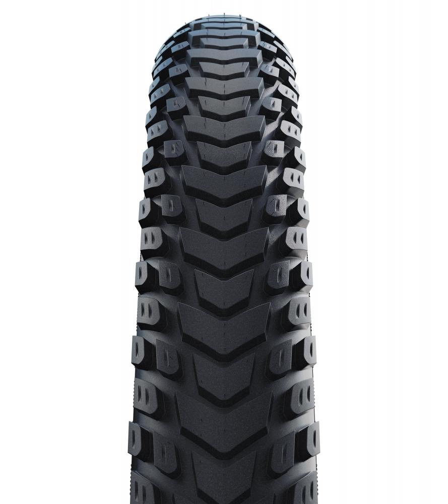 Schwalbe Marathon Mondial Drahtreifen 42-622, schwarzes, robustes Profil für Reisen und Pannenschutz.
