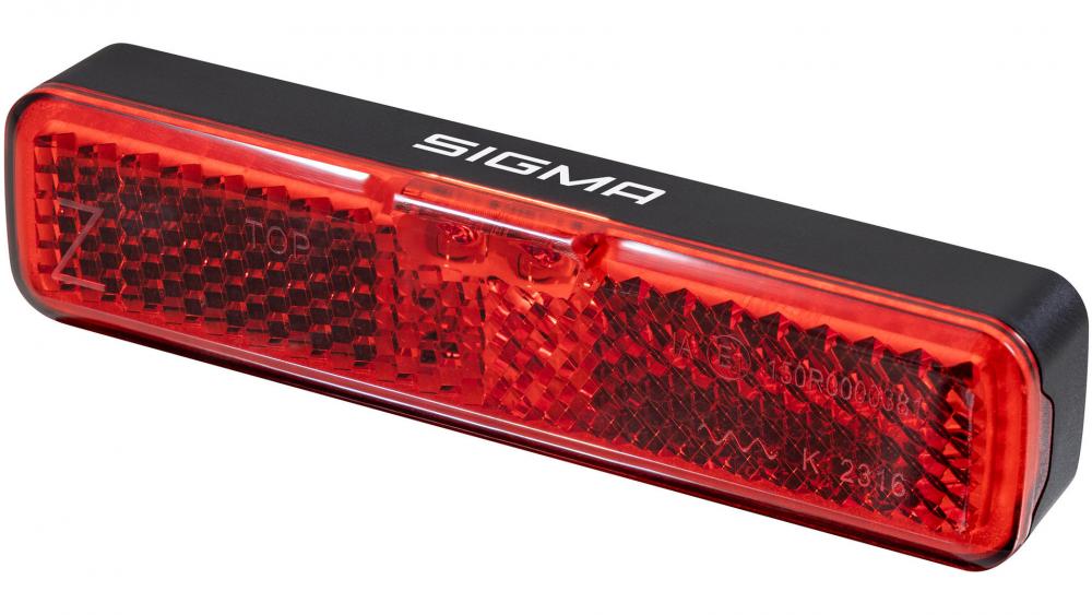Sigma Licht EOX RL RACK Rücklicht 50 mm Schwarz - E-Bike-Rückleuchte mit Bremslicht