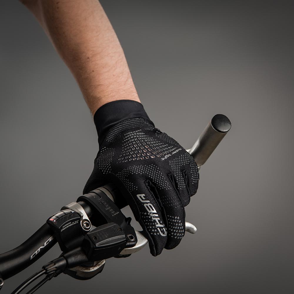 CHIBA Superlight - Radhandschuhe schwarz/schwarz, XL, superleicht & atmungsaktiv