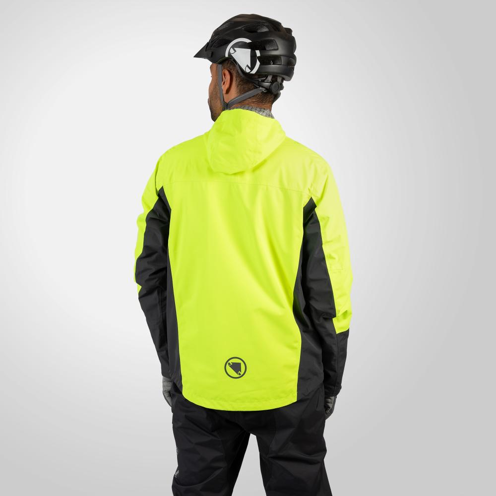 Endura Hummvee 3-in-1 wasserdichte Jacke neon-gelb XS - vielseitige Radjacke mit herausnehmbarer Isolationsschicht, wasserdicht, atmungsaktiv, sichtbar und robust