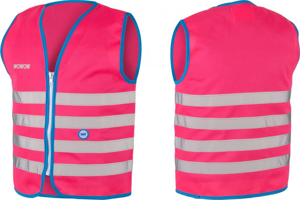 Wowow Sicherheitsweste Fun Jacket für Kinder Größe L 140-146 pink