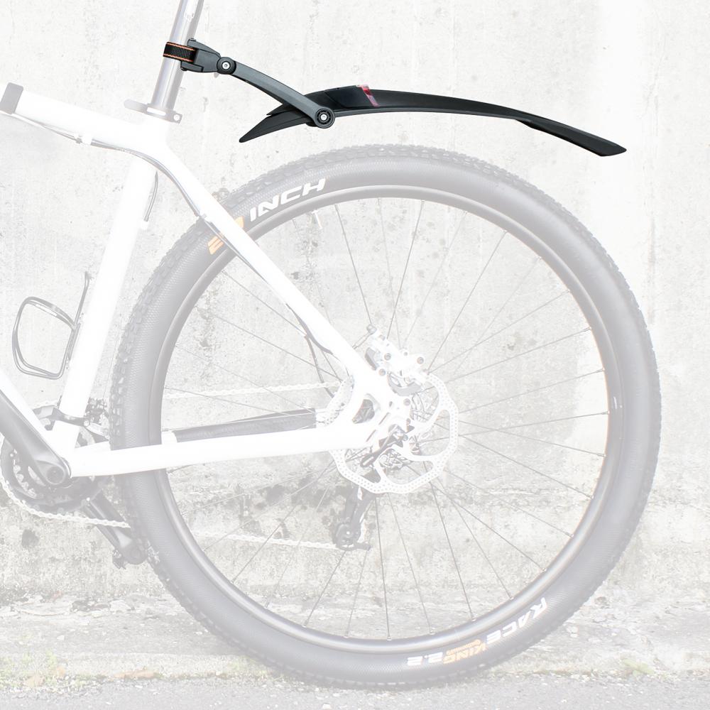 SKS Nightblade MTB-Schutzblech 26\"-27,5\" mit integriertem, USB-aufladbarem Rücklicht, StVZO-zugelassen, Quick-Release-Befestigung, optimaler Spritzschutz