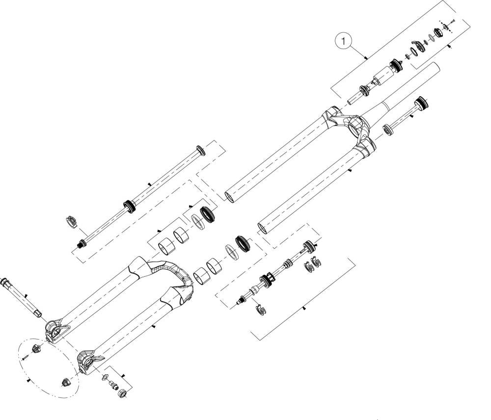 Manitou Druckstufe Mattoc Pro, Mastodon 27,5"/29" Matt - präzise Federgabel-Performance