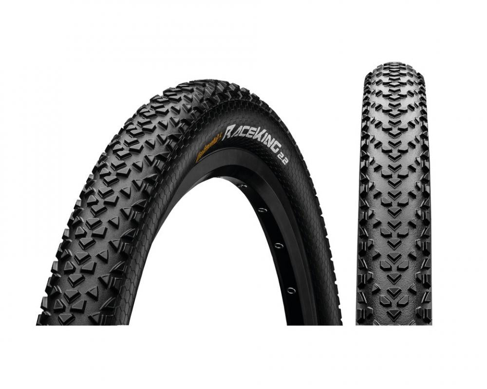 Continental Race King II 2.2 MTB Reifen 27.5x2.00 schwarz-Skin TLR E-25, Seiten- und Profilansicht.