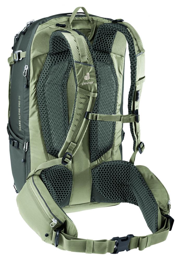 Deuter Trans Alpine Pro 28 Fahrradrucksack 28 Liter Grove Ivy - für Mountainbike-Touren & Alpenüberquerungen
