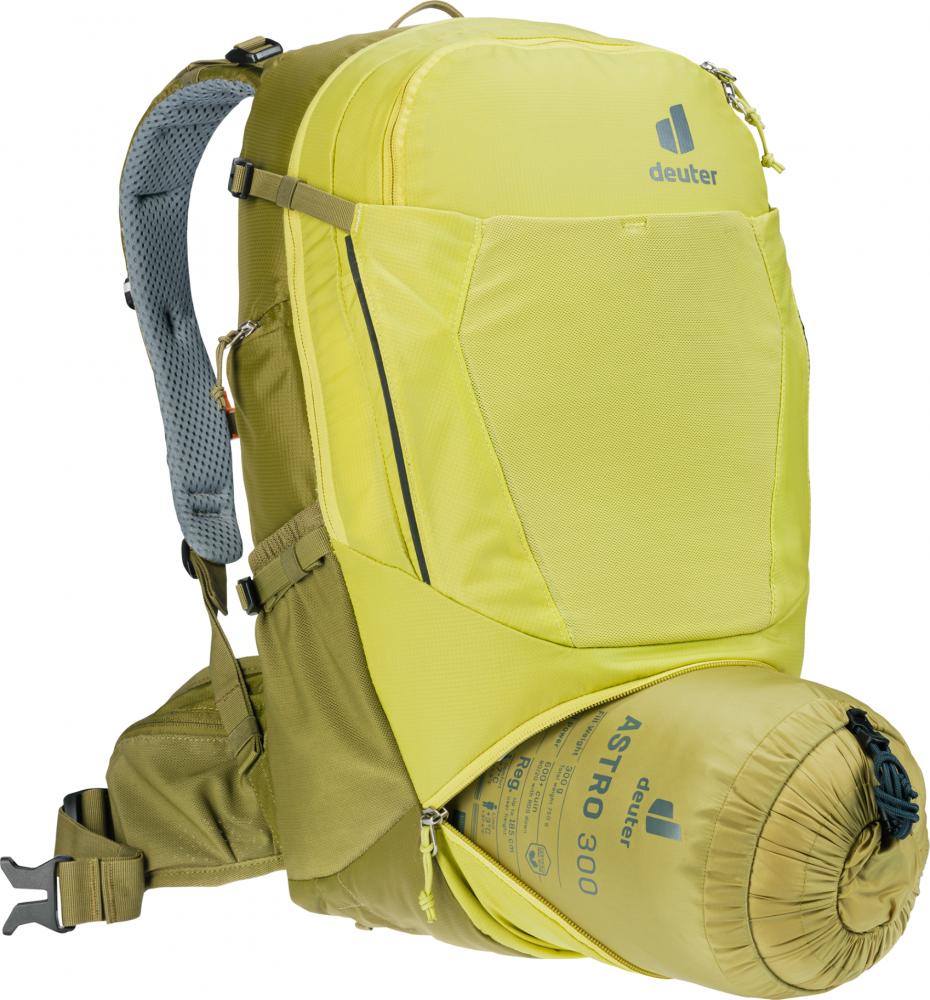 Deuter Trans Alpine 24 Fahrradrucksack 24L Grün - Kompakter Tourenrucksack für Mountainbike-Tagestouren