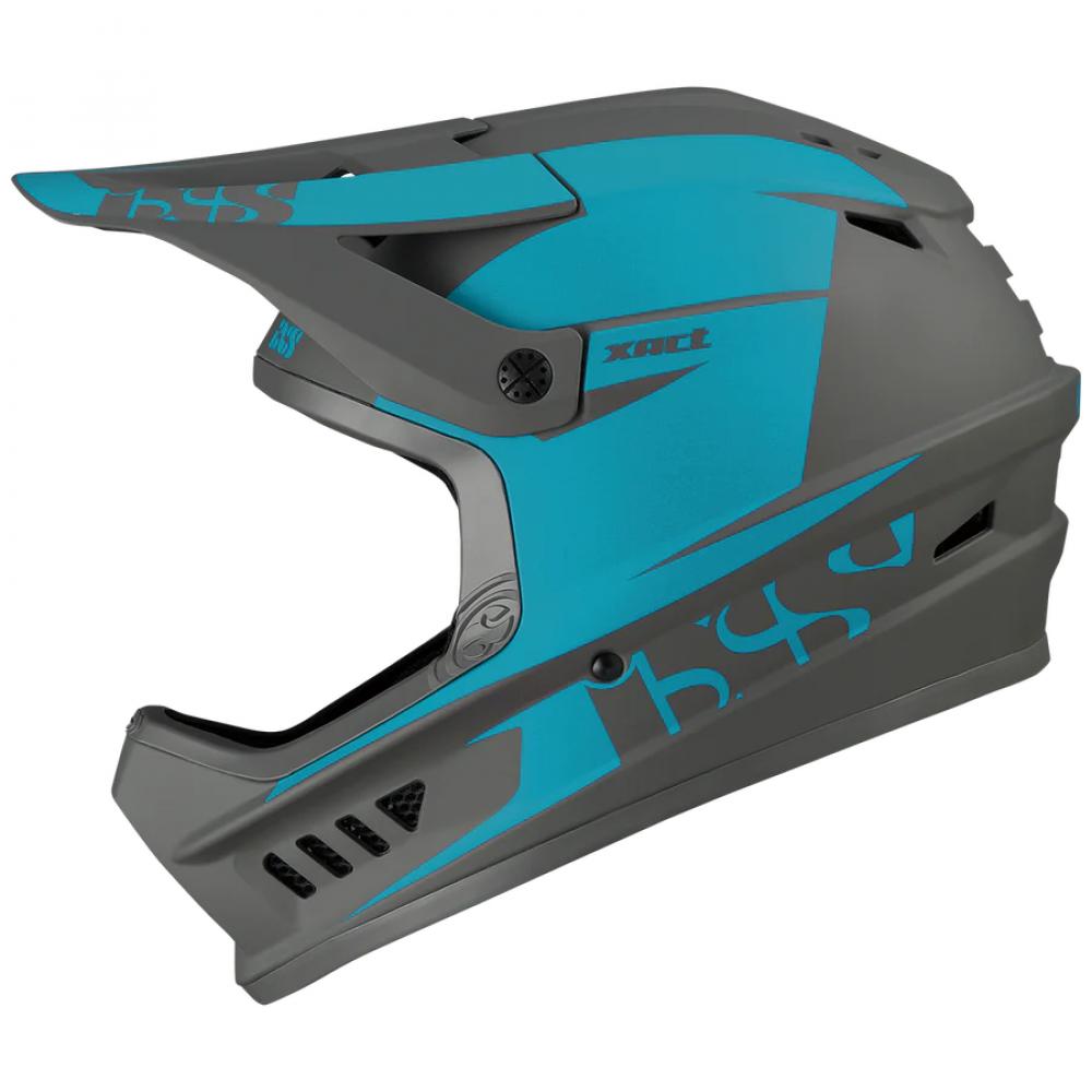IXS Sports Division iXS XACT Evo helmet L/XL Lagoon / Graphite - sicherer Downhill Fullface-Helm