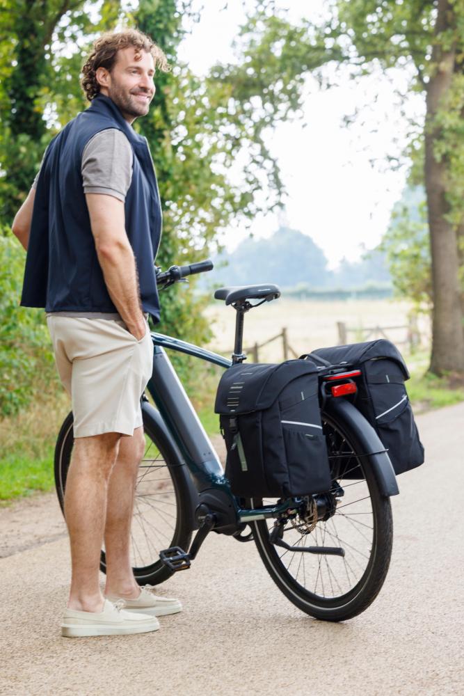 New Looxs Doppelpacktasche Vigo Double MIK 2.0 2 x 17,5L Black - geräumige Fahrradtasche