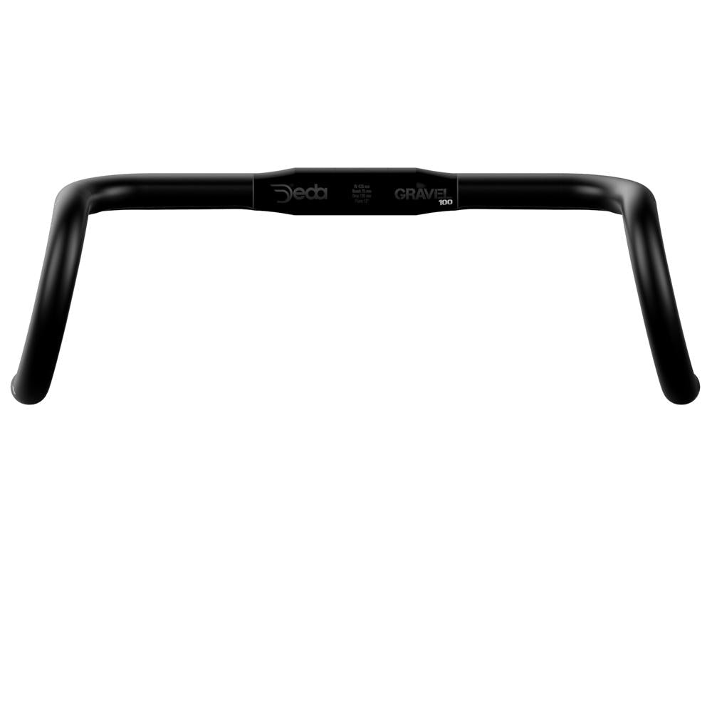 Deda Lenker Gravel 100 RHM 400mm, schwarz auf schwarz.