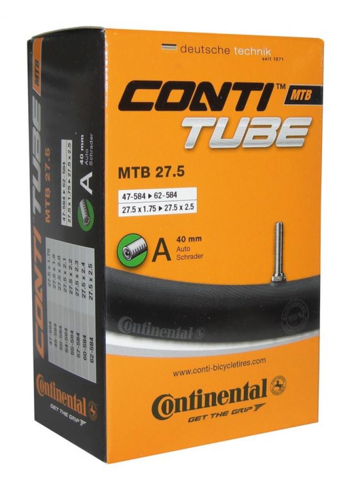 Continental 2x Conti Schlauch MTB 27.5 27.5x1.75/2.40 Zoll 47/62-584 AV 40mm 1x Zefal Reifenheber 3 Stück