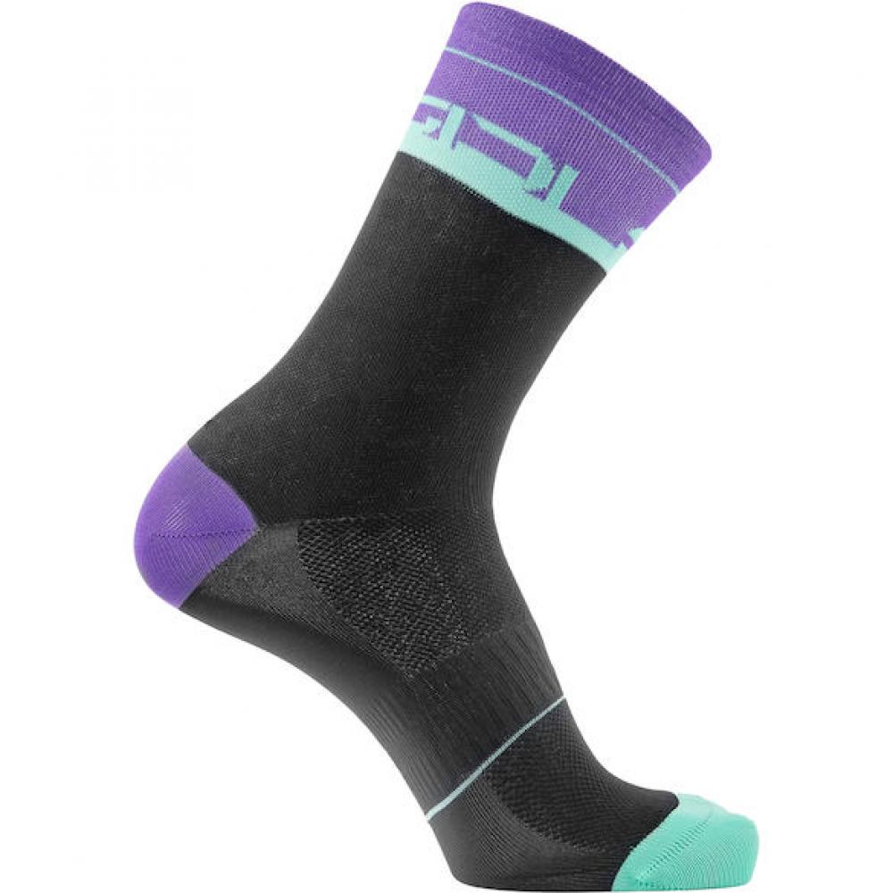 Sidi Socken VIATOR black/violet 40-43 Schwarz/Violet - atmungsaktive Radsocken