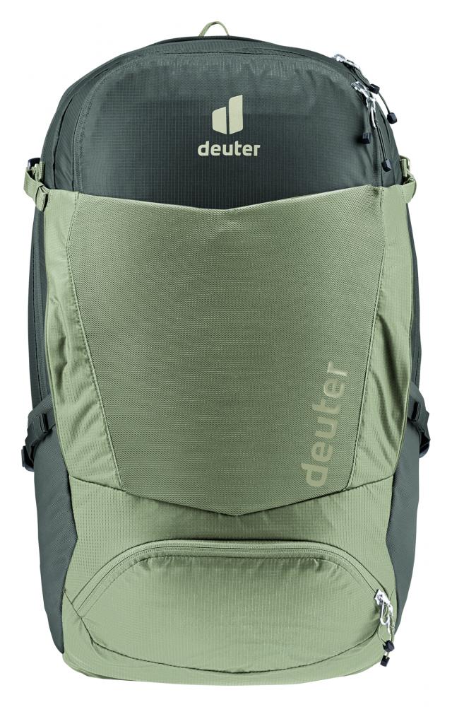Deuter Trans Alpine Pro 28 Fahrradrucksack 28 Liter Grove Ivy - für Mountainbike-Touren & Alpenüberquerungen