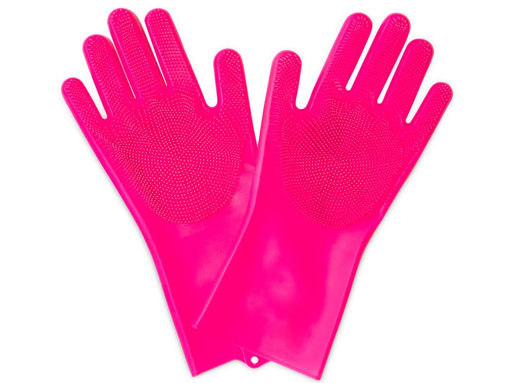 Muc Off Deep Scrubber Gloves pink L