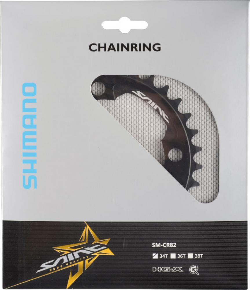 Kettenblätter SAINT FC-M820/M825, 34 Zähne, 104 mm, Schwarz, Aluminium