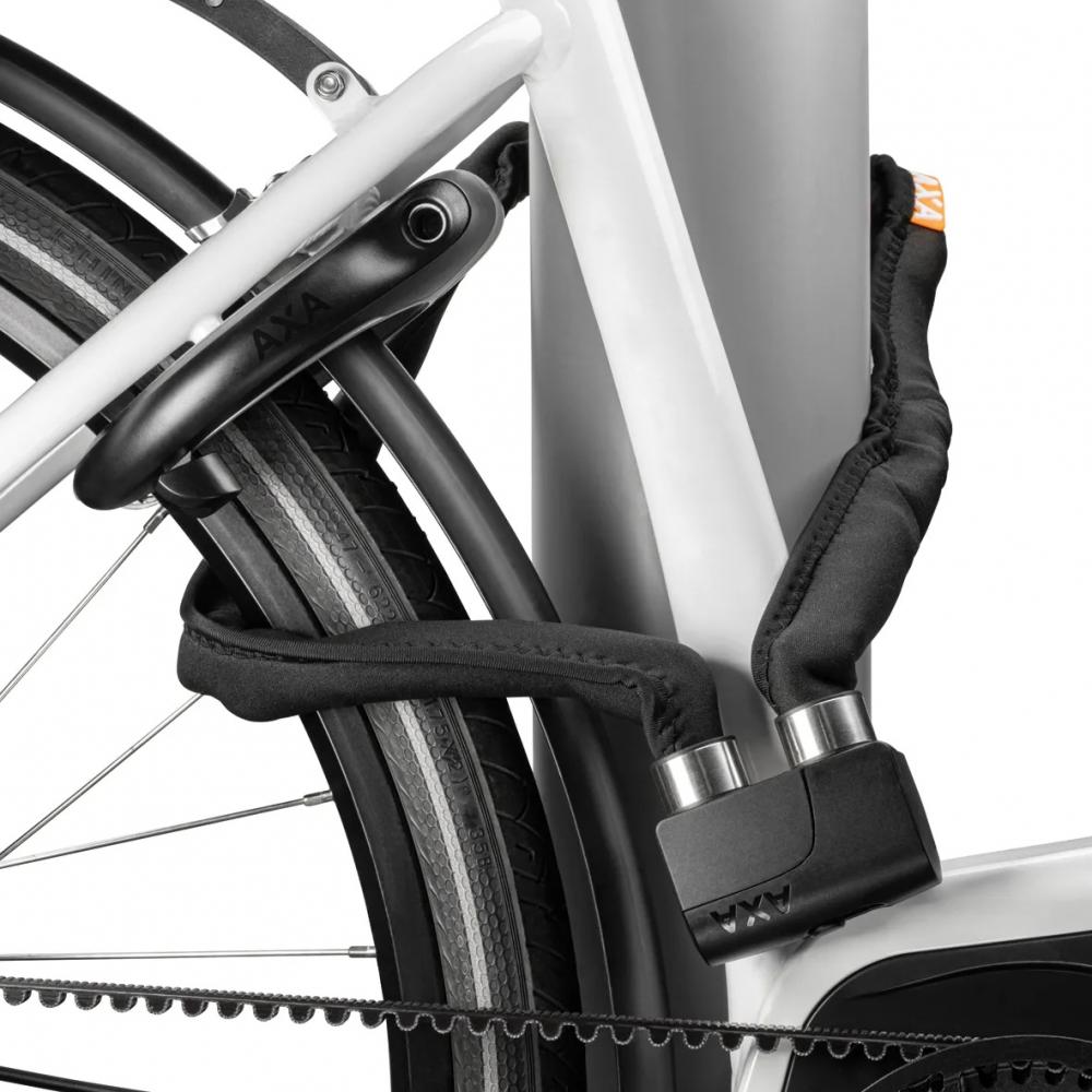 AXA Faltschloss Foldable 8-100 sichert robust ein Fahrrad an Rahmen und Pfosten. Hohe Sicherheit.