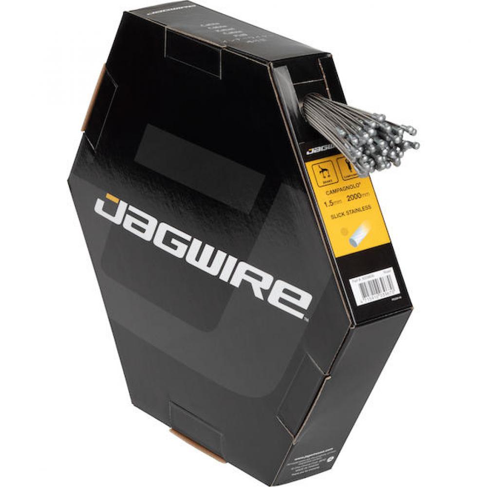 Jagwire Bremszug Road Sport Edelstahl geschliffen 1.5 x 2000 mm Silber - langlebiger Bremsinnenzug