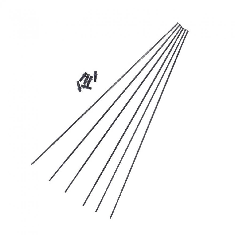 Schwarzes DT Swiss Speichenkit mit Nippeln für EXC1200 SPLINE VR/HR 27,5/29 Zoll.