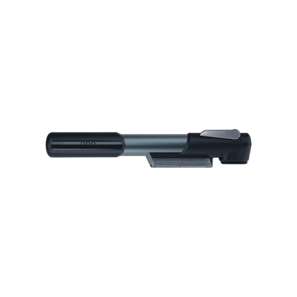 BBB Cycling BBB Minipumpe WindGun S 250mm S grau - kompakte Luftpumpe mit Druckanzeige