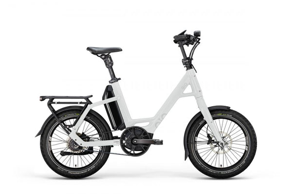 QiO Elektro-Kompaktrad "EINS P-R" (#1), Unisex, 20", crystal white, Rohloff 14 G "E-14", 48 cm