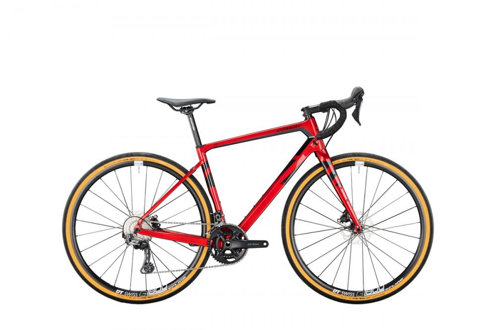 Conway GRV 10.0 Gravelbike - 28 Zoll S 45 cm Diamantrahmen red metallic black 22-Gang Shimano RX810 Mix für schnelle vielseitige Gravelperformance