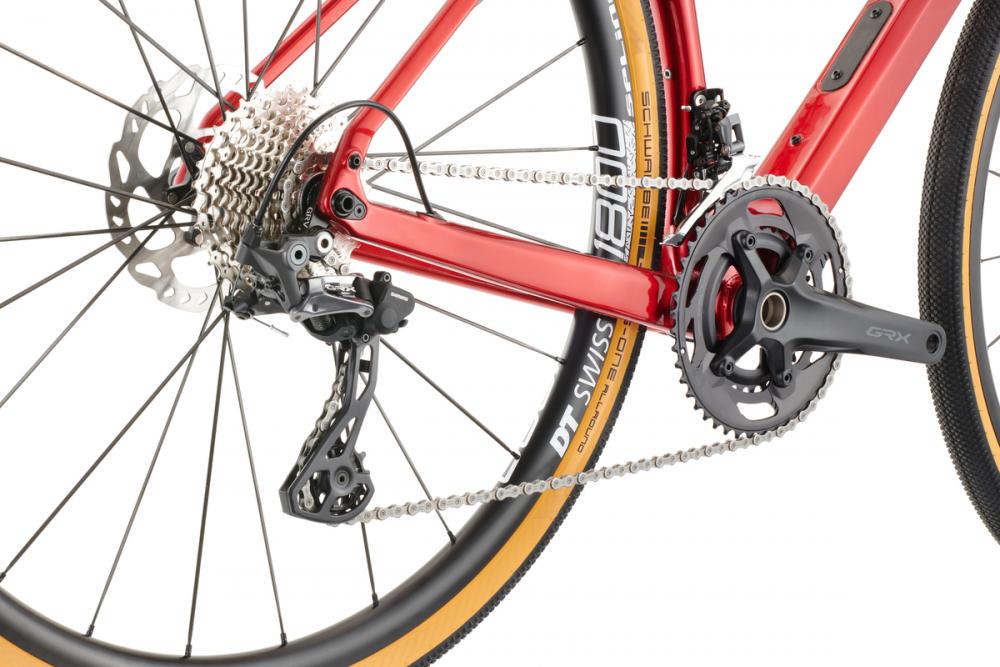 Conway GRV 10.0 Gravelbike - 28 Zoll L 49 cm Diamantrahmen red metallic black 22-Gang Shimano RX810 Mix für dynamische vielseitige Gravelperformance