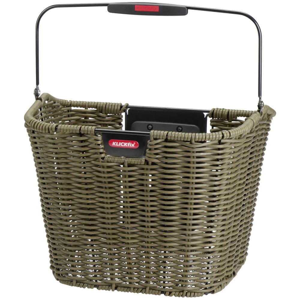 KLICKfix Fahrradkorb Structura Retro olive  25x34x27 cm