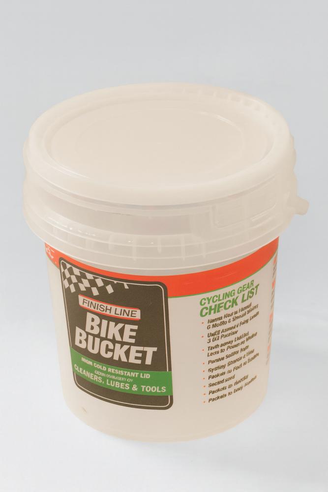 Finish Line Pro Care Bucket 6 L leer - wasserdichter Pflege-Eimer mit Kindersicherungsverschluss, ideal Fahrradpflege Zubehör