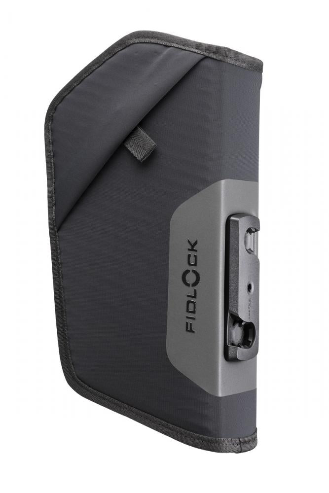 Fidlock TWIST Essential Bag L - 2,4 Liter spritzwassergeschützte Rahmentasche mit magnet-mechanischem Haltersystem, verstaubarem Schultergurt, optimiert für Rahmendreieck, schwarz