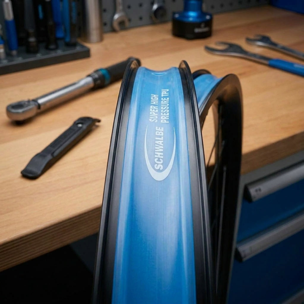 Schwalbe Super High Pressure Felgenband 26 Zoll. Zuverlässiger Pannenschutz für Fahrradreifen bei hohem Druck.