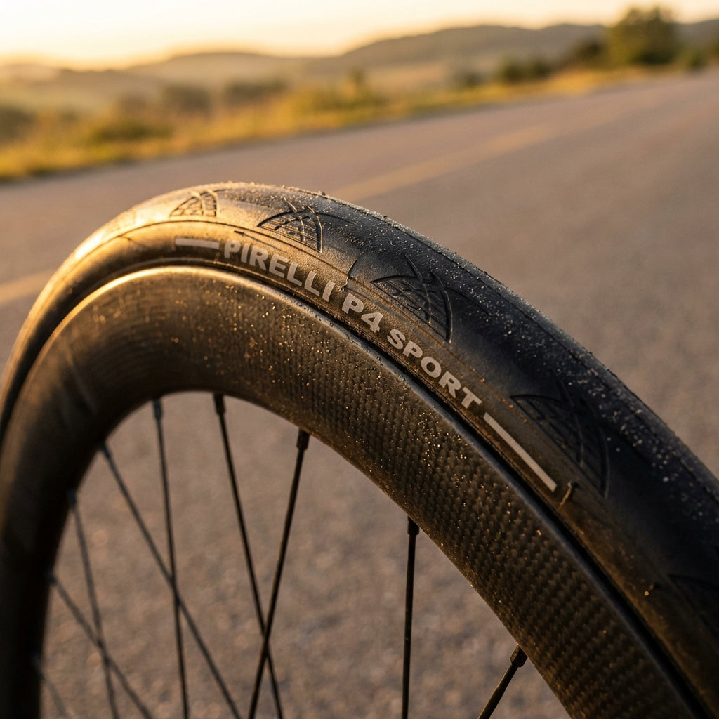 Pirelli P4 Sport 700x24C Faltreifen Schwarz - TechBELT Technologie für Langstrecken