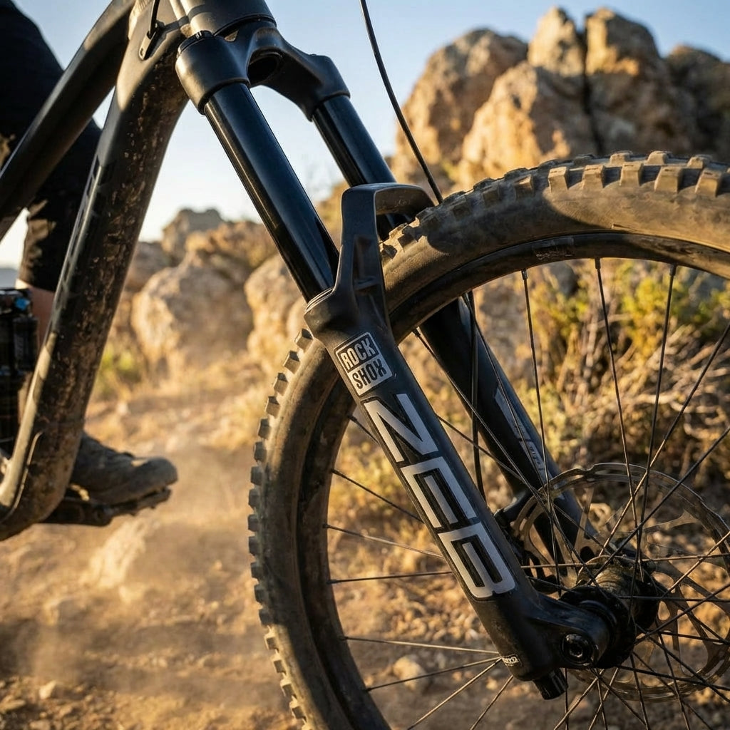 RockShox ZEB 27.5 Zoll Tauchrohr (Diff.Black) für Mountainbike Federgabel. 15x110 Boost, 38mm. Perfektes MTB Upgrade.