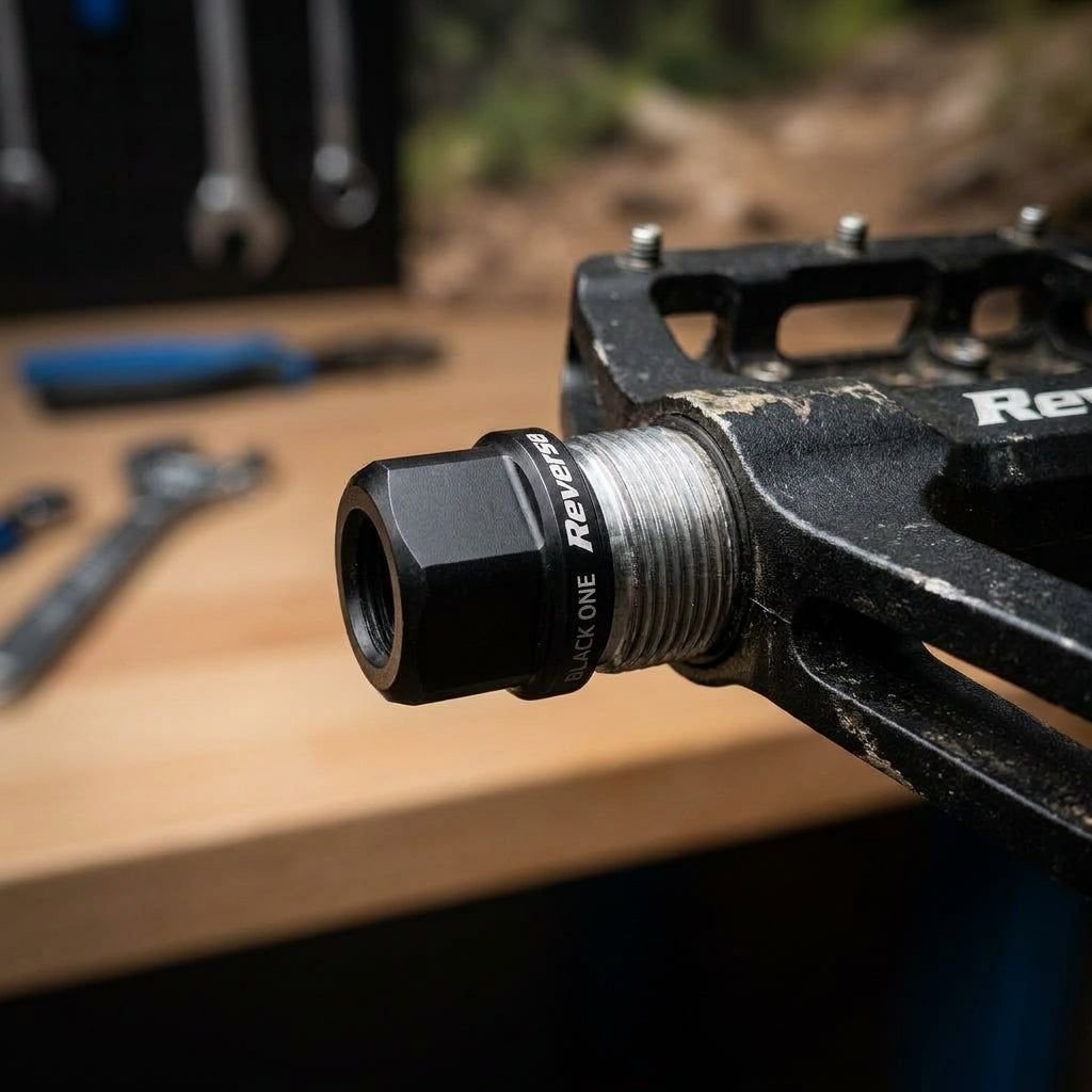 Reverse Pedalmutter Black ONE Pedal (ab 05/2016) für sichere Montage und präzise Funktion deiner Mountainbike-Pedale.