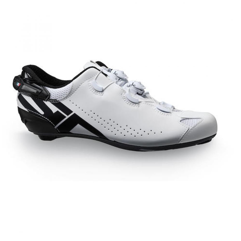 Sidi ROAD Shot 2S white/black 45 Weiß/schwarz - High-Performance Rennradschuh mit Carbonsohle