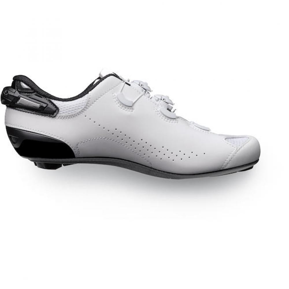 Sidi ROAD Shot 2S white/black 45 Weiß/schwarz - High-Performance Rennradschuh mit Carbonsohle