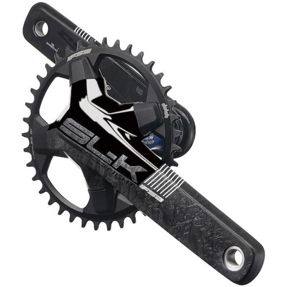 FSA Kurbelgarnitur SL-K Light BB386Evo 1x 175 mm Schwarz - leichte & steife Rennrad-Kurbel