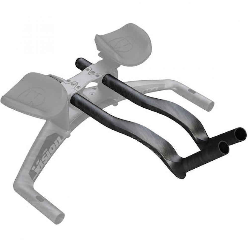 Vision Extensions Speed Carbon 35 cm Schwarz - aerodynamische Triathlon-Extensions