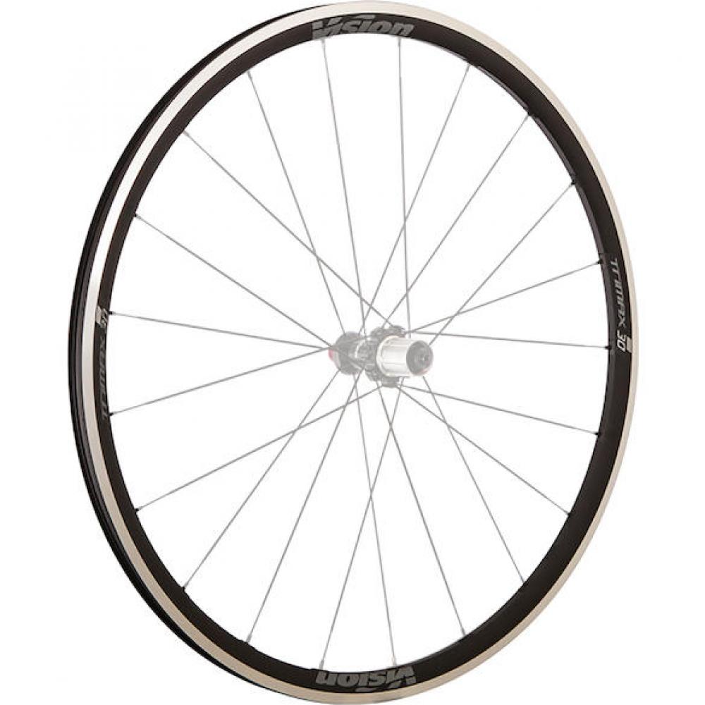 Vision Felge Trimax 30 RB Clincher 16 Loch Schwarz - leichte, tubeless-ready Rennradelge