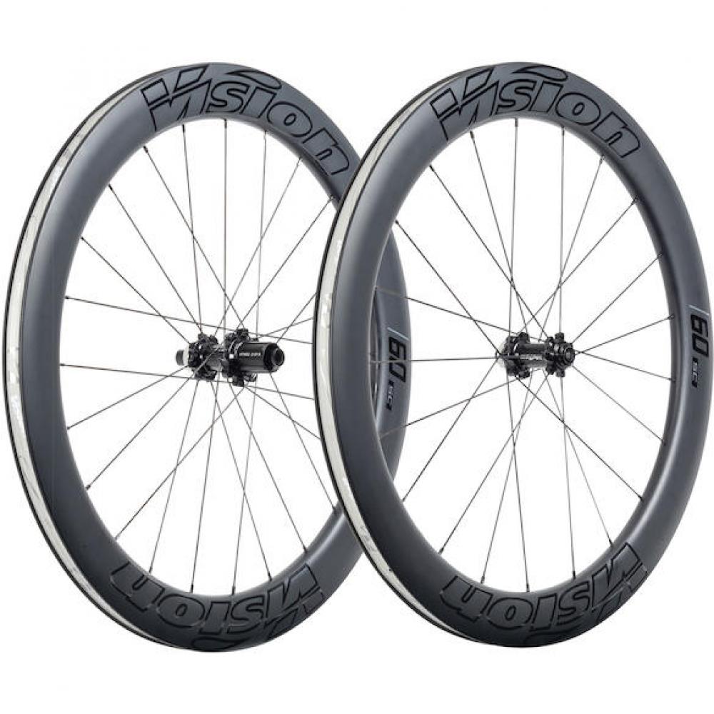 Vision Laufradsatz SC 60 Disc Clincher 622 x 19 mm Schwarz - aerodynamisches Carbon-Upgrade