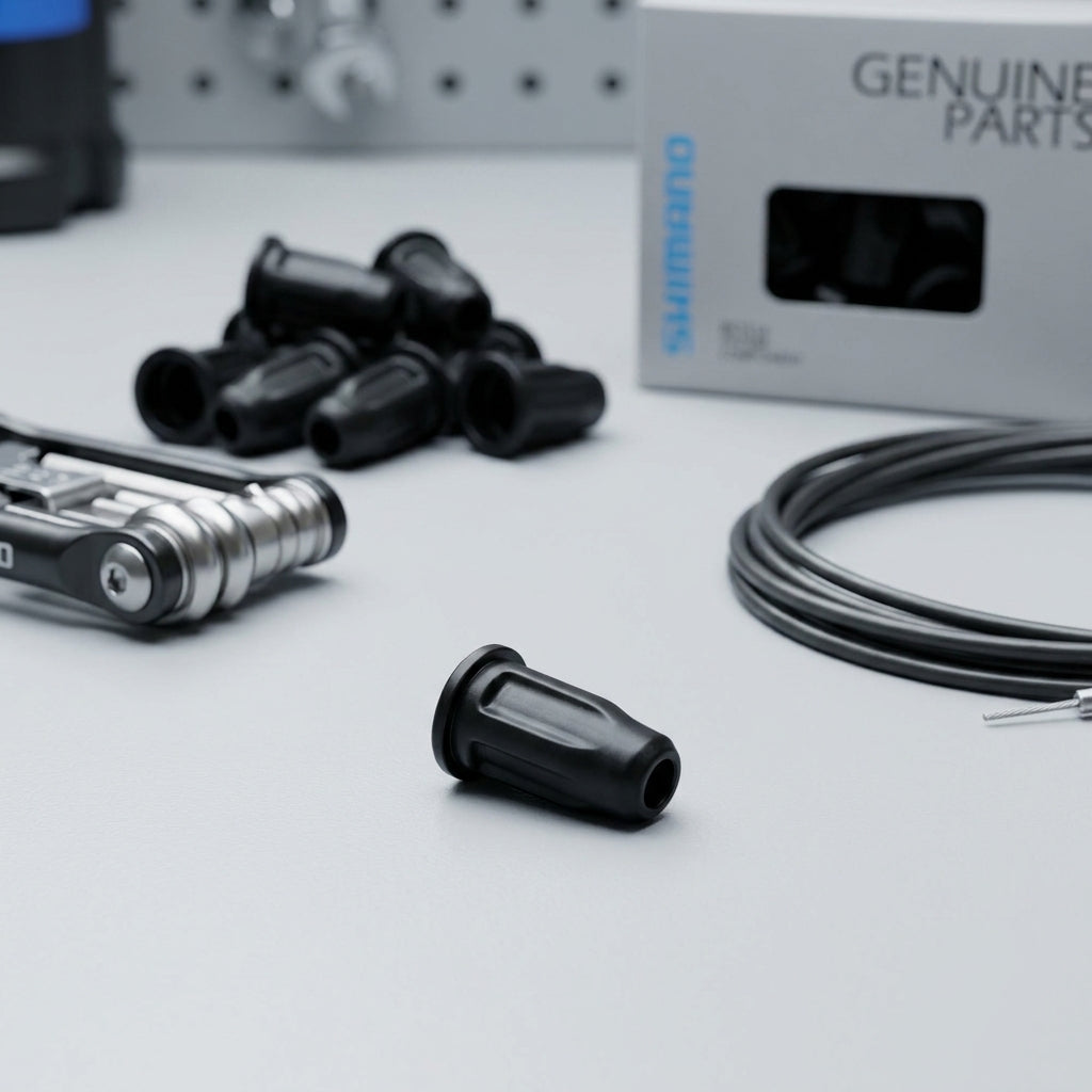 SHIMANO SP40 gedichtete Kunststoff Endkappen (100 St.) für Schaltzugaußenhülle, Fahrradwerkzeug, Zug.