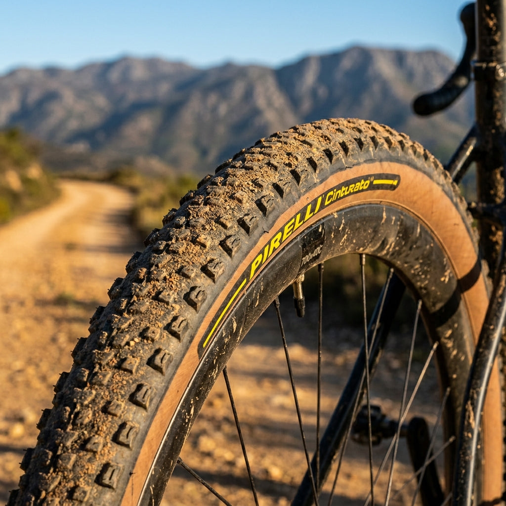 Pirelli Cinturato Gravel M Reifen 700x40C Tan-Wall für Bikepacking und anspruchsvolles Gelände. High-Performance Gravel-Reifen.