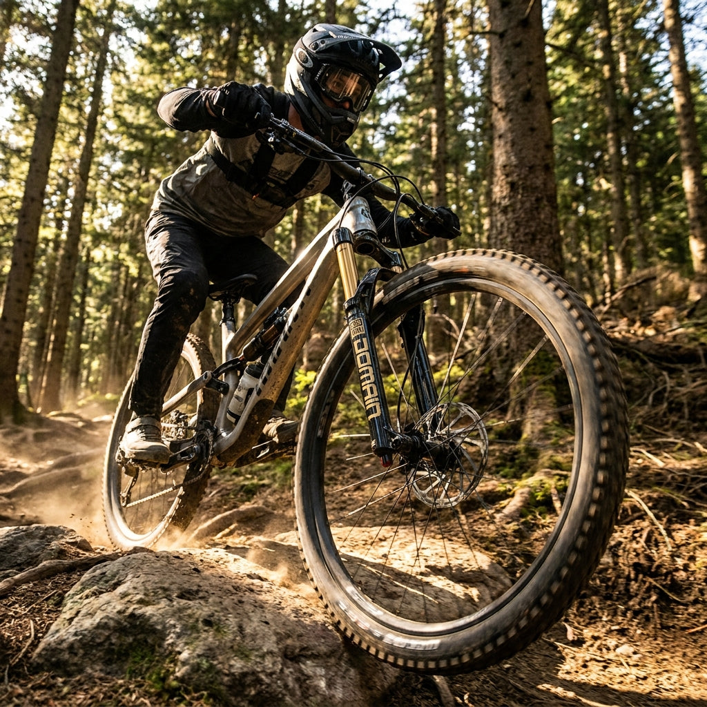 Rockshox Domain Gold Isolator RC3 Federgabel 27.5", 160mm. Hochleistungs-MTB-Gabel für Enduro und Trails.