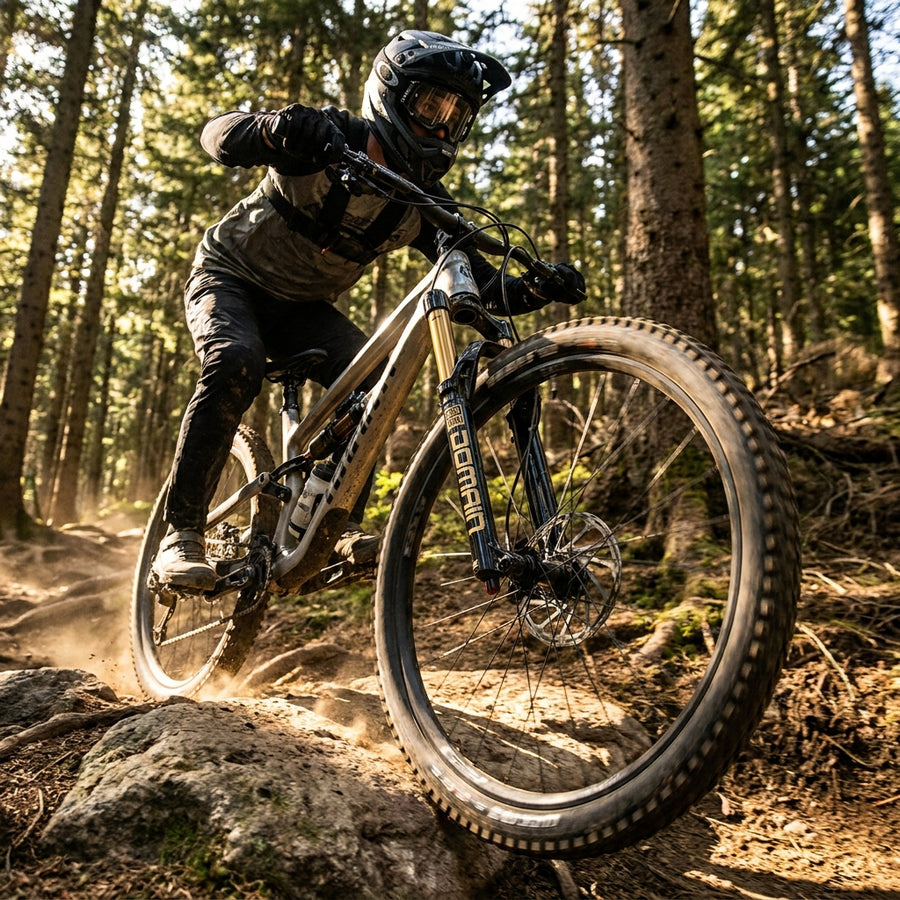 Rockshox Domain Gold Isolator RC3 Federgabel 27.5", 160mm. Hochleistungs-MTB-Gabel für Enduro und Trails.