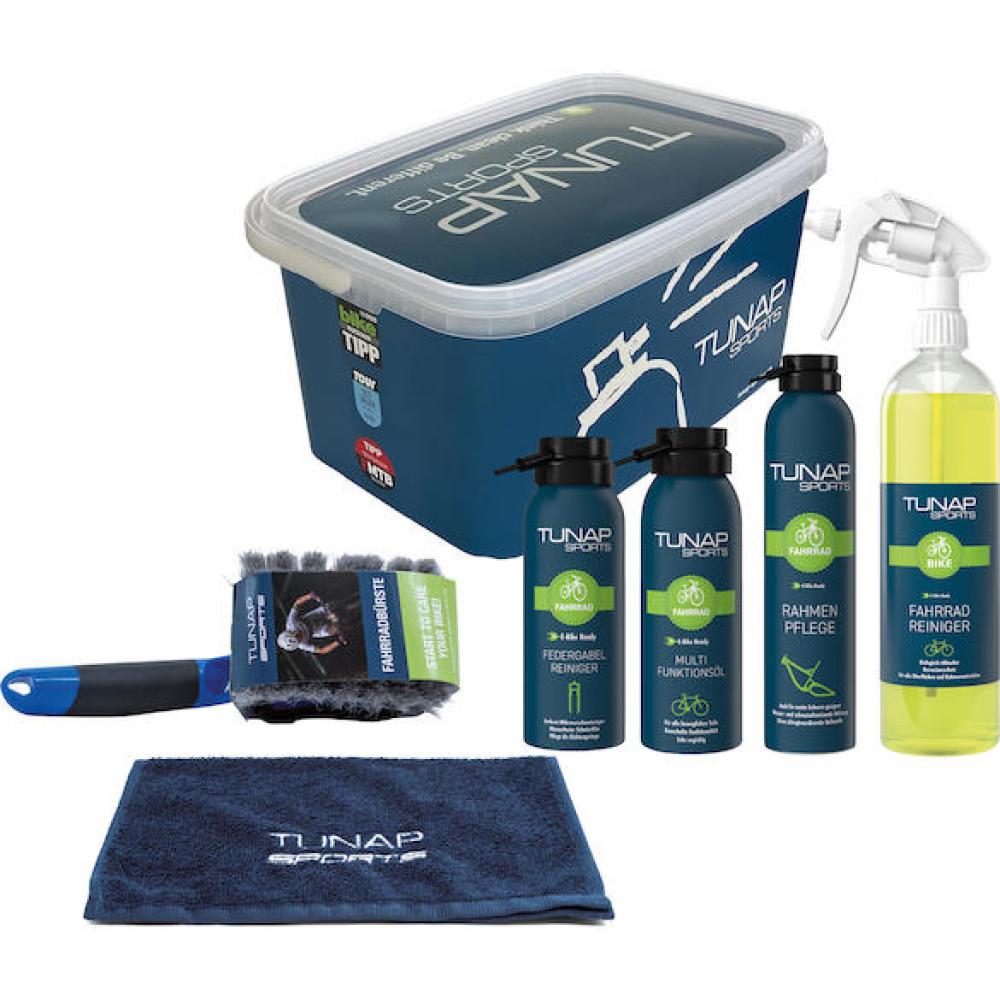 BIKE-PFLEGE Tunap Sports Bike-Pflege Set Groß l - komplettes Reinigungs- & Pflegekit