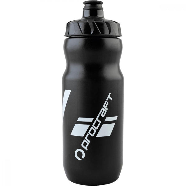 Procraft Trinkflasche Logo Bottle 680 ml Schwarz - LDPE, BPA-frei, leicht, genormter Durchmesser, einfach zu reinigen